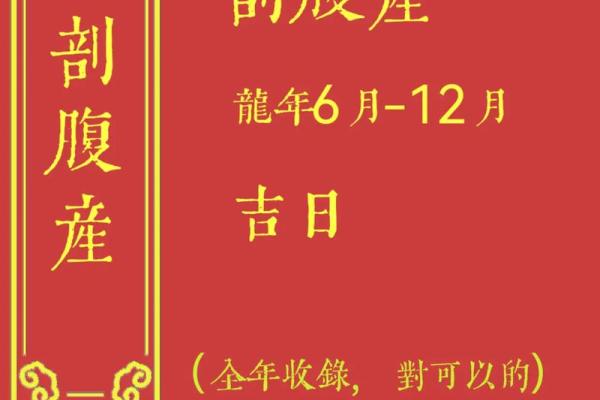 2024年12月剖腹产择吉 为宝宝选择一个好日子