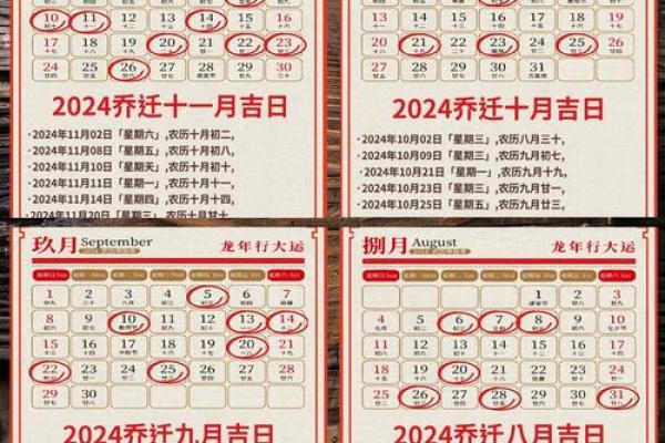 2024年5月乔迁新居黄道吉日[乔迁吉日一分钟了解！]