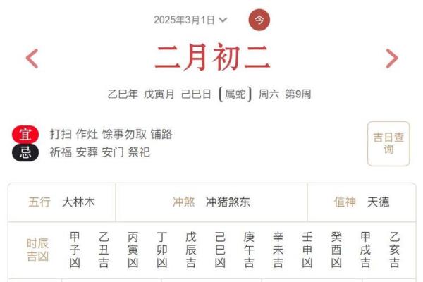 2025年3月1五行穿衣分享查询